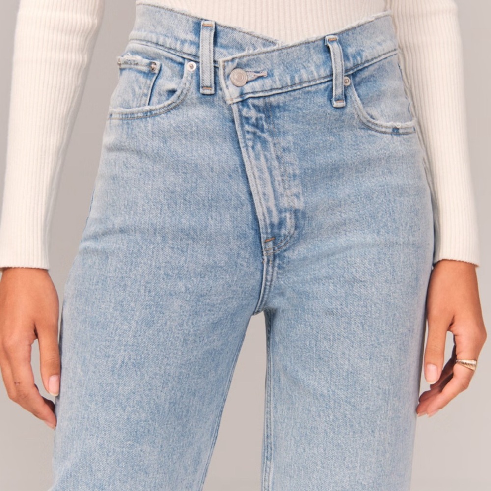 Abercrombie & Fitch Light Blue Straight Leg Jeans